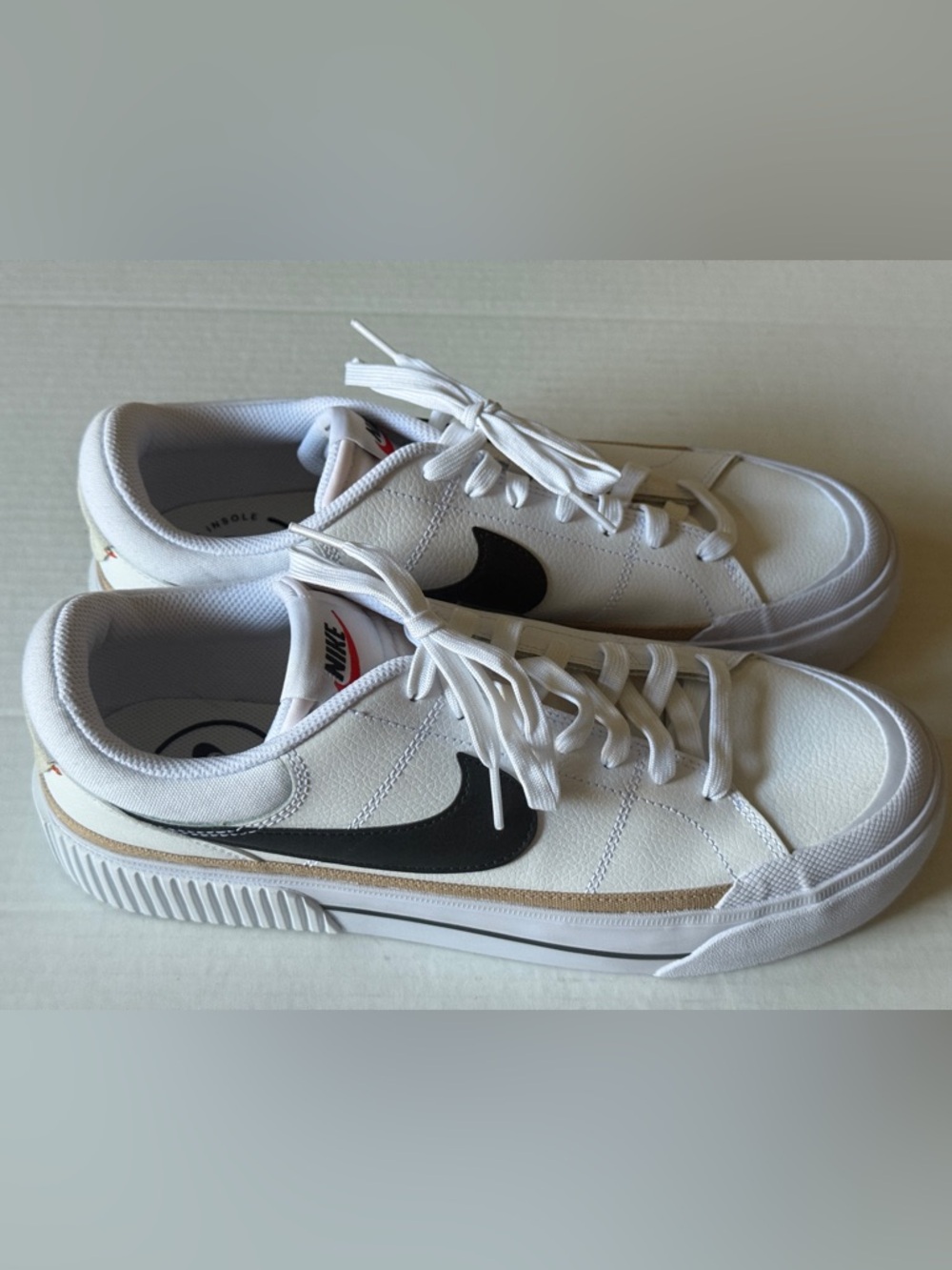 Nike Court Legacy Lift Sneakers Platform Midsole Shoe Women's Sz 11.5 DM7590-100